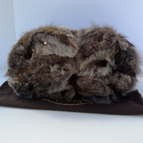 Authentic TOD’S G-Bag Easy Grande Tote/Handbag ~ in Brown Fox Fur - Picture 4 of 16